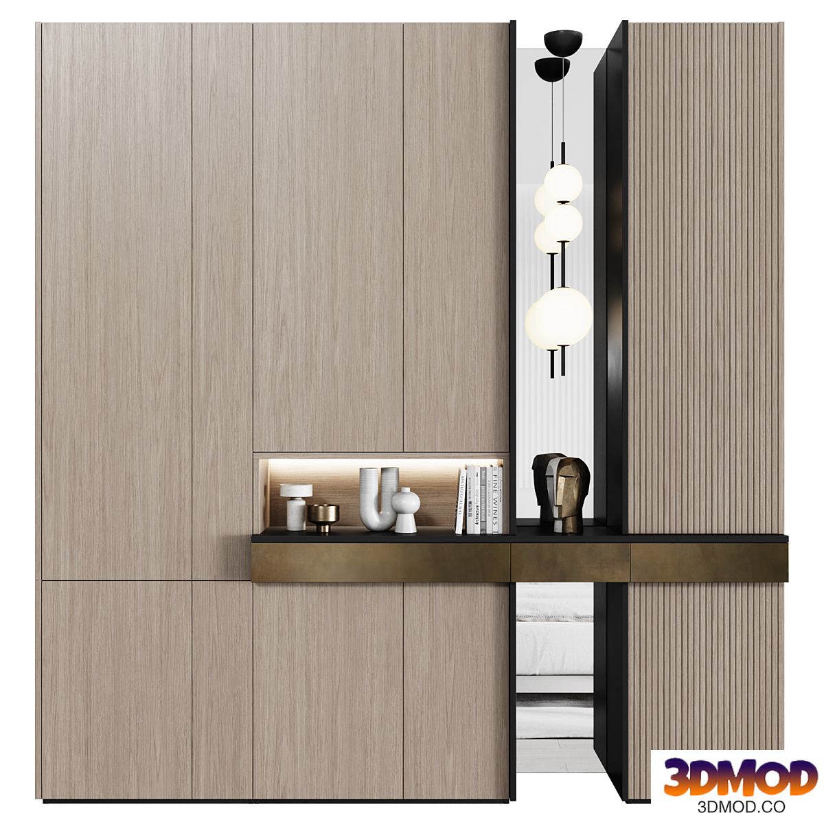 Hallway in modern style 01