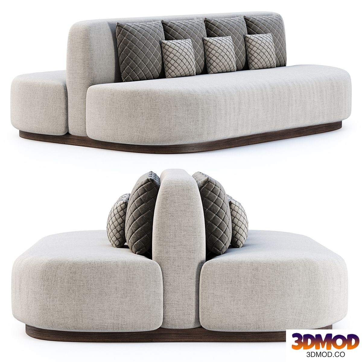Stefa restaurant double side sofa SCD44 by Bpoint Design /