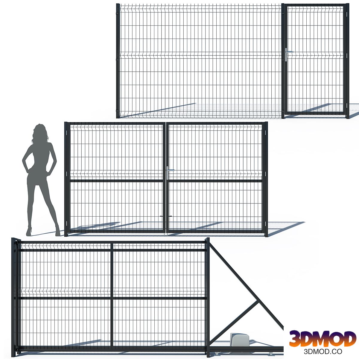 Metal Fence 3D (H-173)