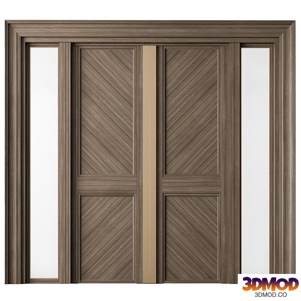 Wooden Front Door - Set 65
