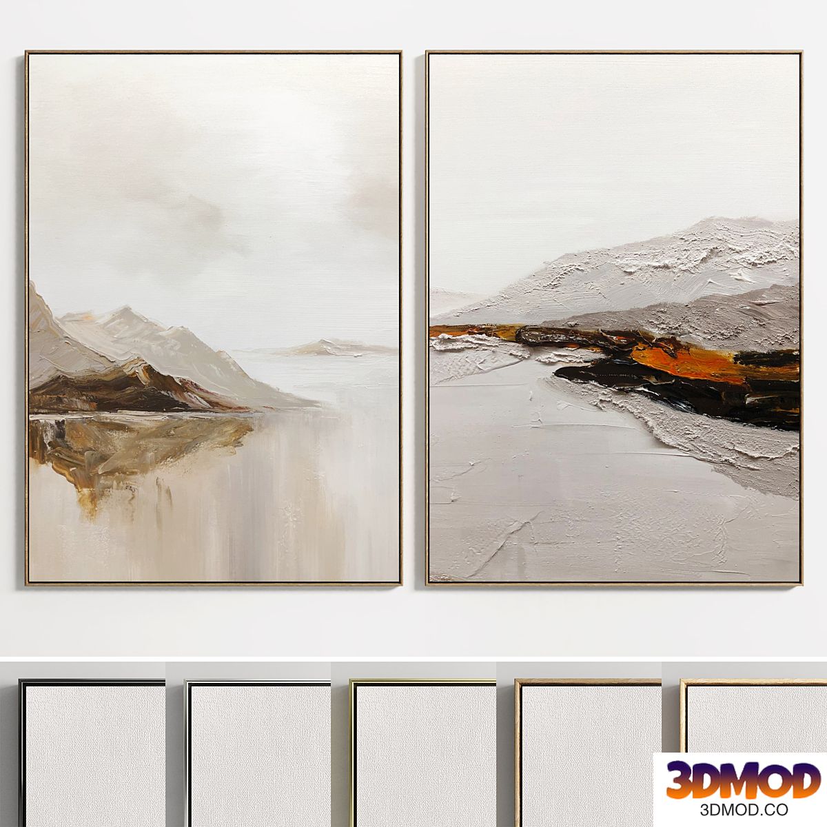 Plaster Two Photo Frame E-37