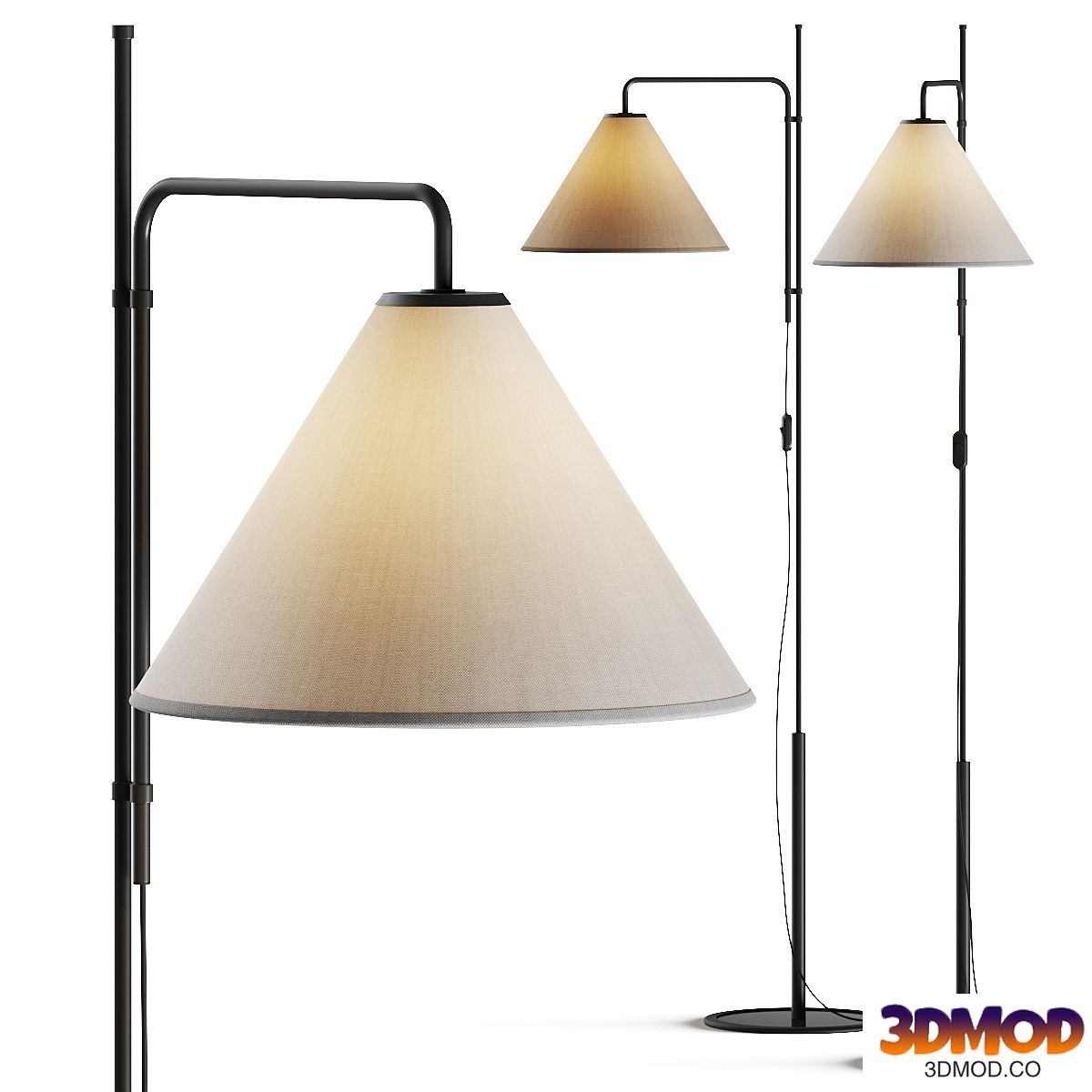 Marset Funiculi Fabric Floor Lamp