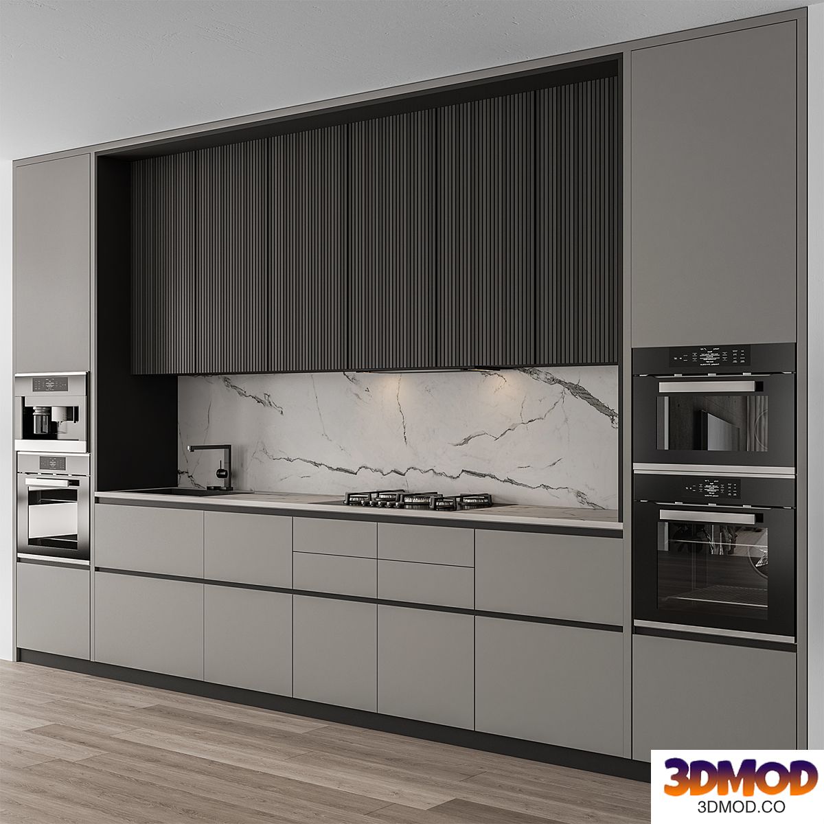 Kitchen Modern - Gray and Black Cabinets 97