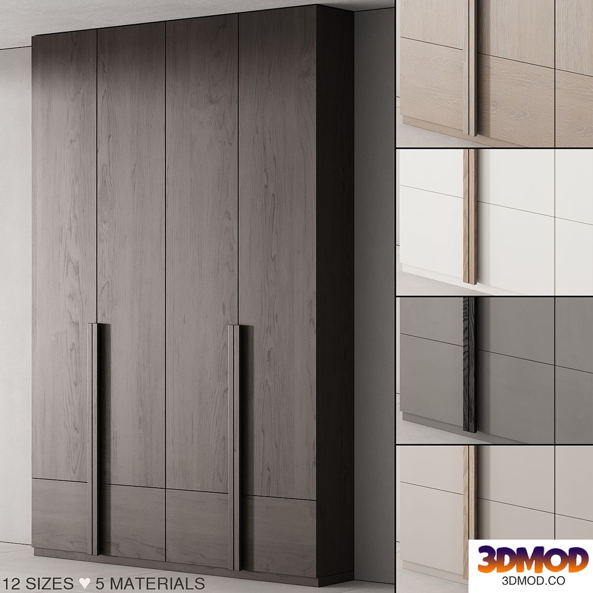 170 cabinet furniture 02 minimal wardrobe cupboard 01