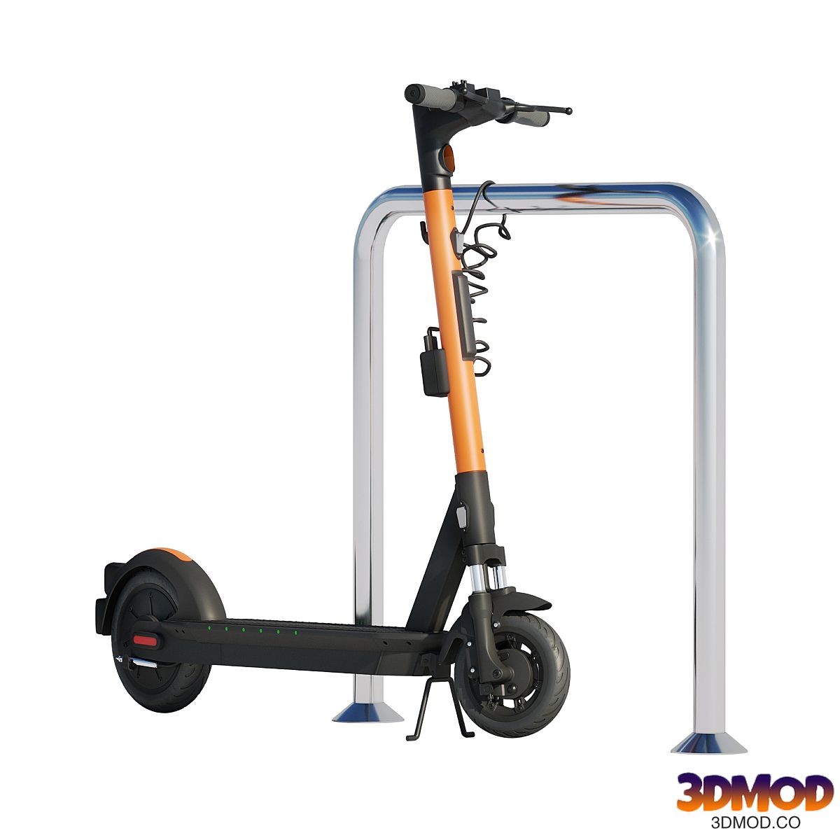 Ninebot MAX Pro electric scooter with parking column (kicksharing)