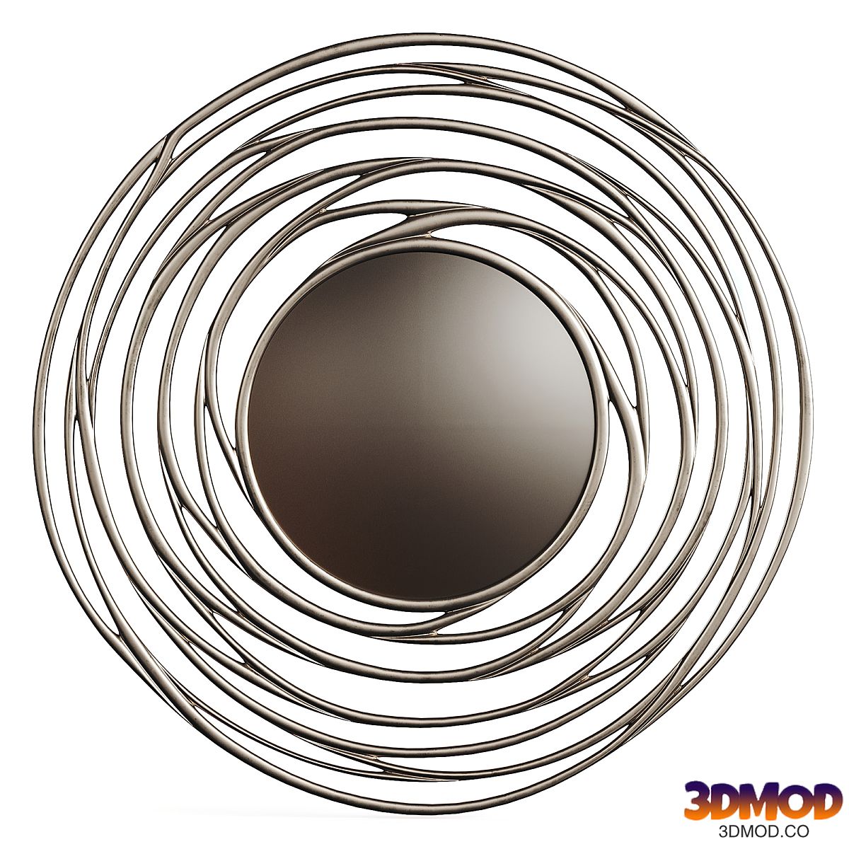 Luxury Mirror Round Metal 0056 GOLD