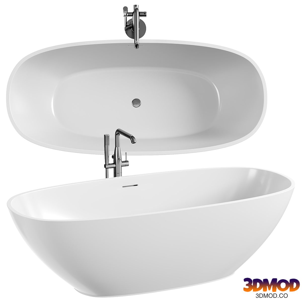 Aqua de Marco Angelo artificial stone bathtub