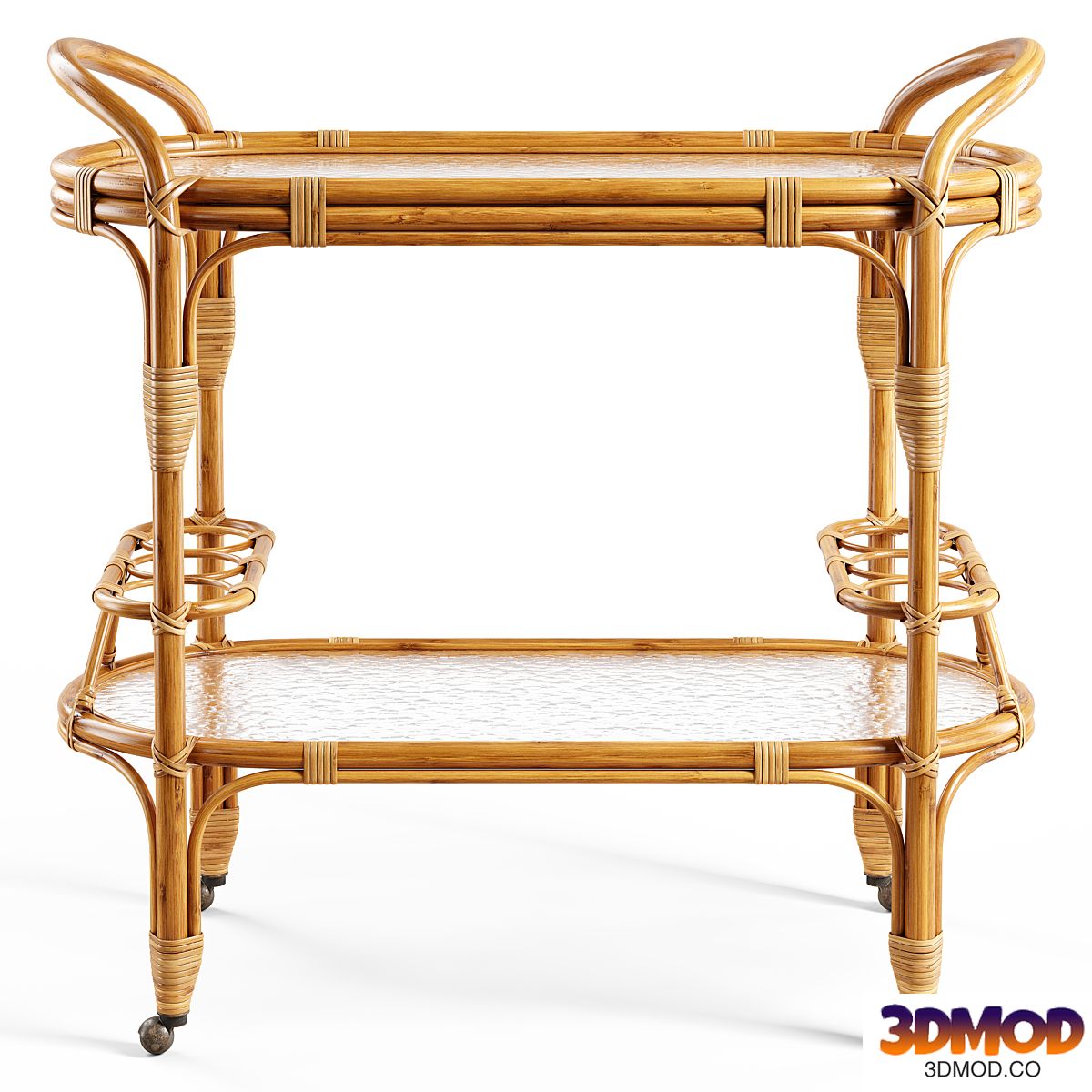 Zara Home - The rattan service table on wheels