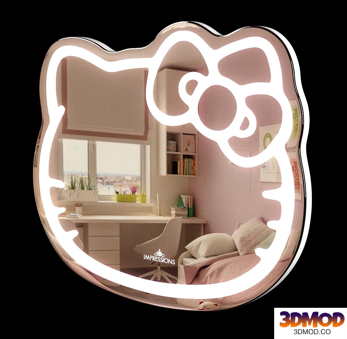 Hello Kitty LED Mirror