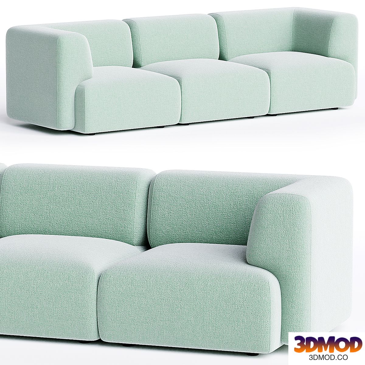 DUO MINI 3 seater sofa By Sancal
