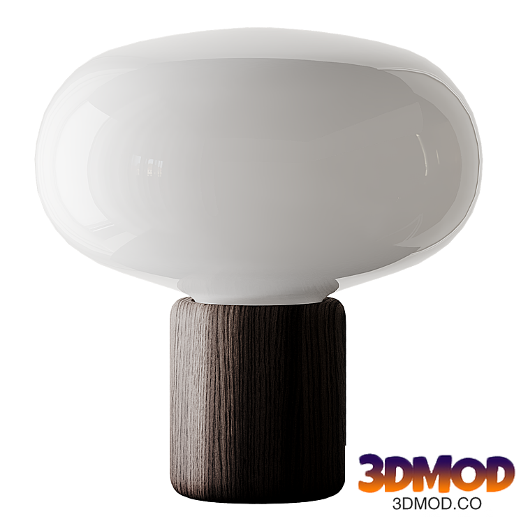 Karl-Johan table lamp oak ON/OFF
