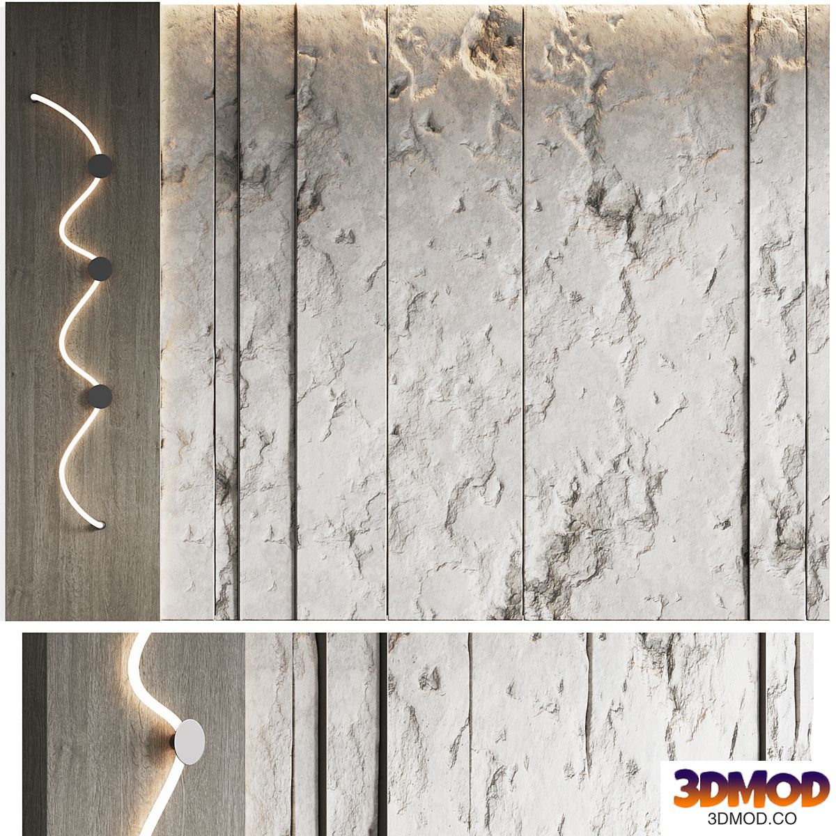 Decorative wall panel Cliff