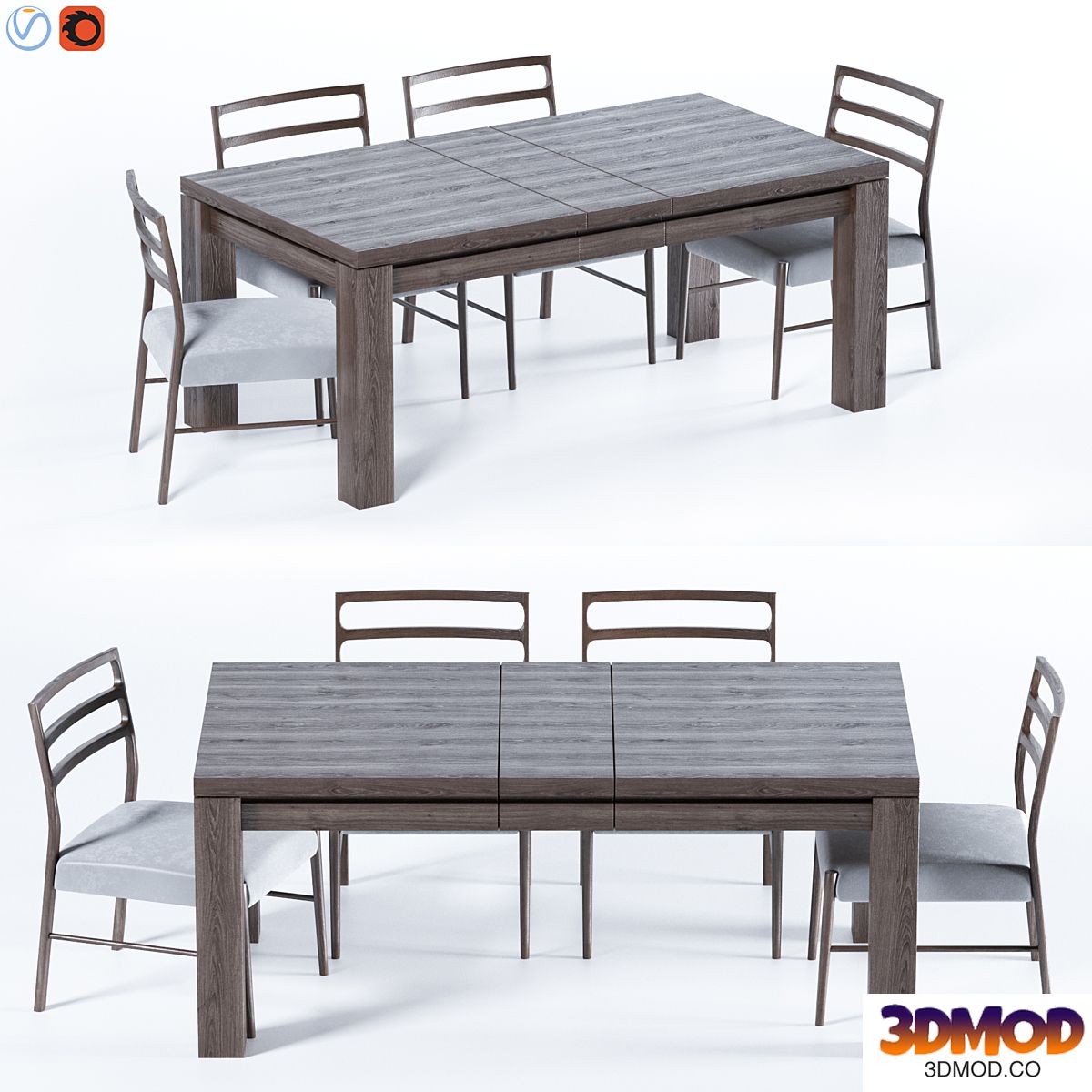 Folsom Storage Extending Dining Table