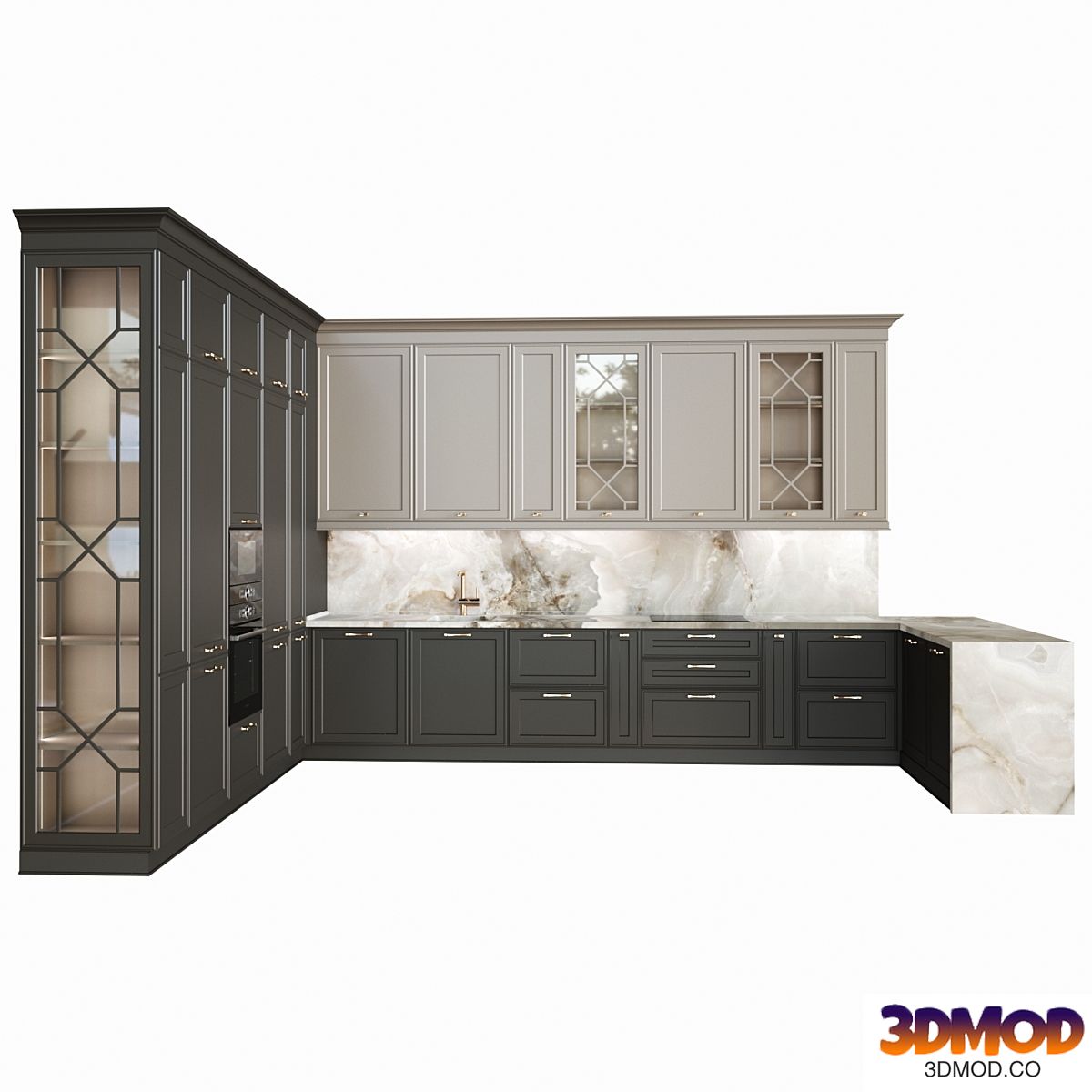 Neoclassical kitchen 07