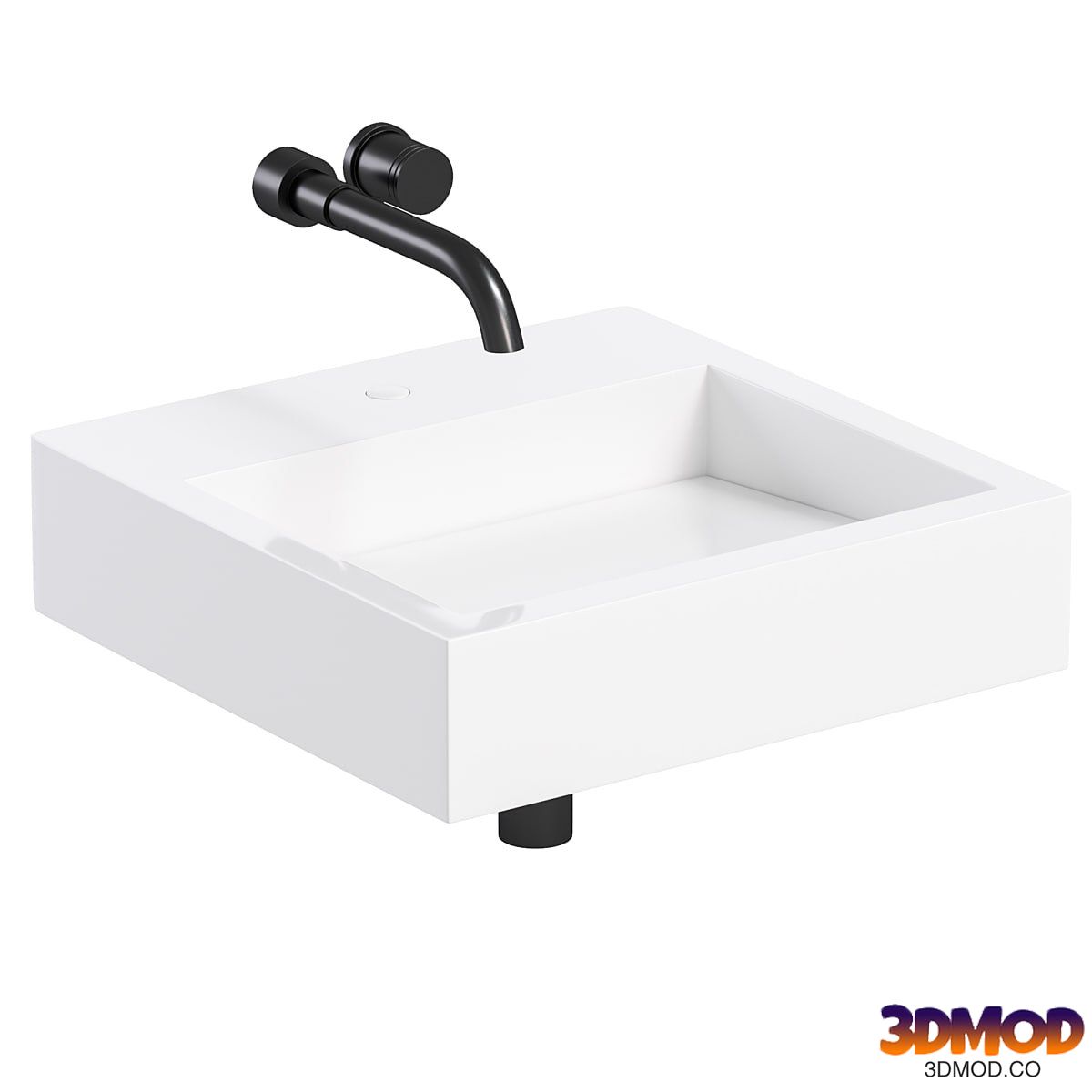 AURA WALL HUNG STONE BASIN