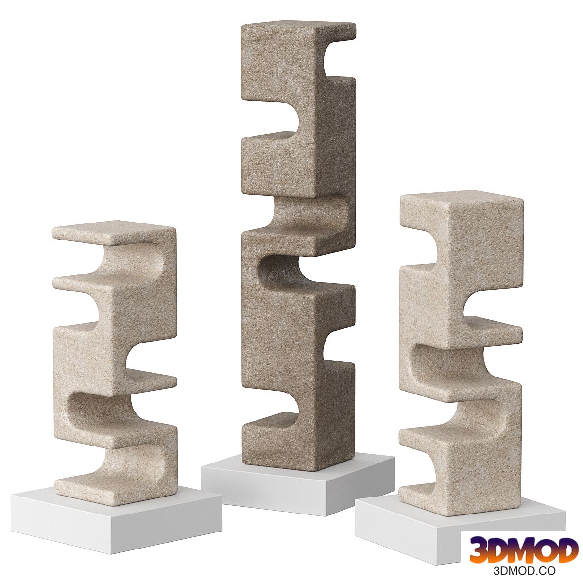 Abstract stone sculpture by Cesare Arduini