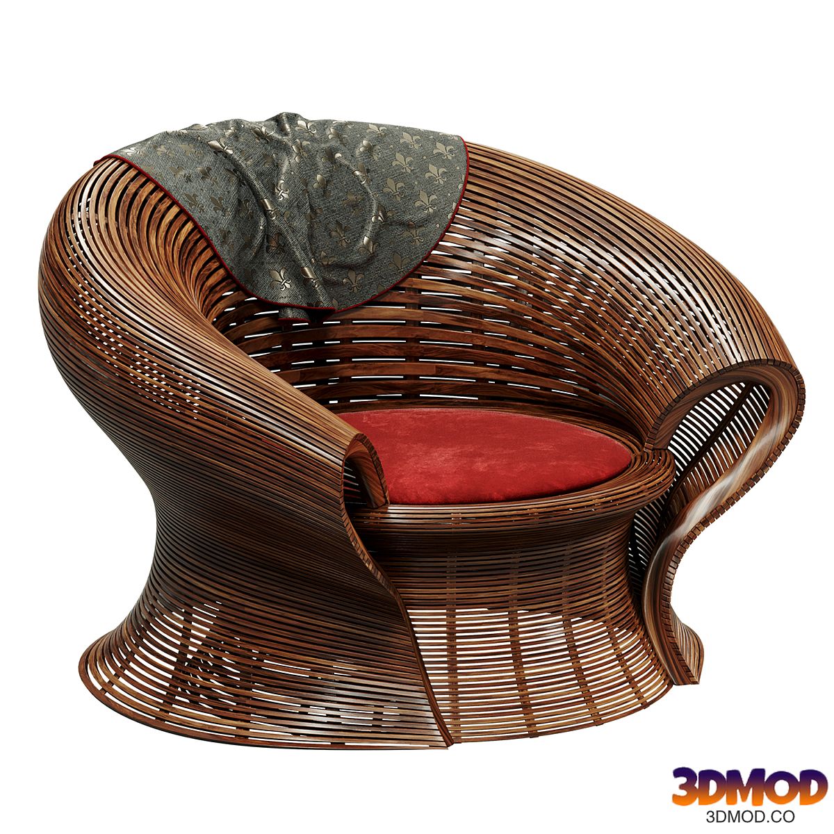 Steam 23 Walnut Steam bent Chair by Bae Se Hwa