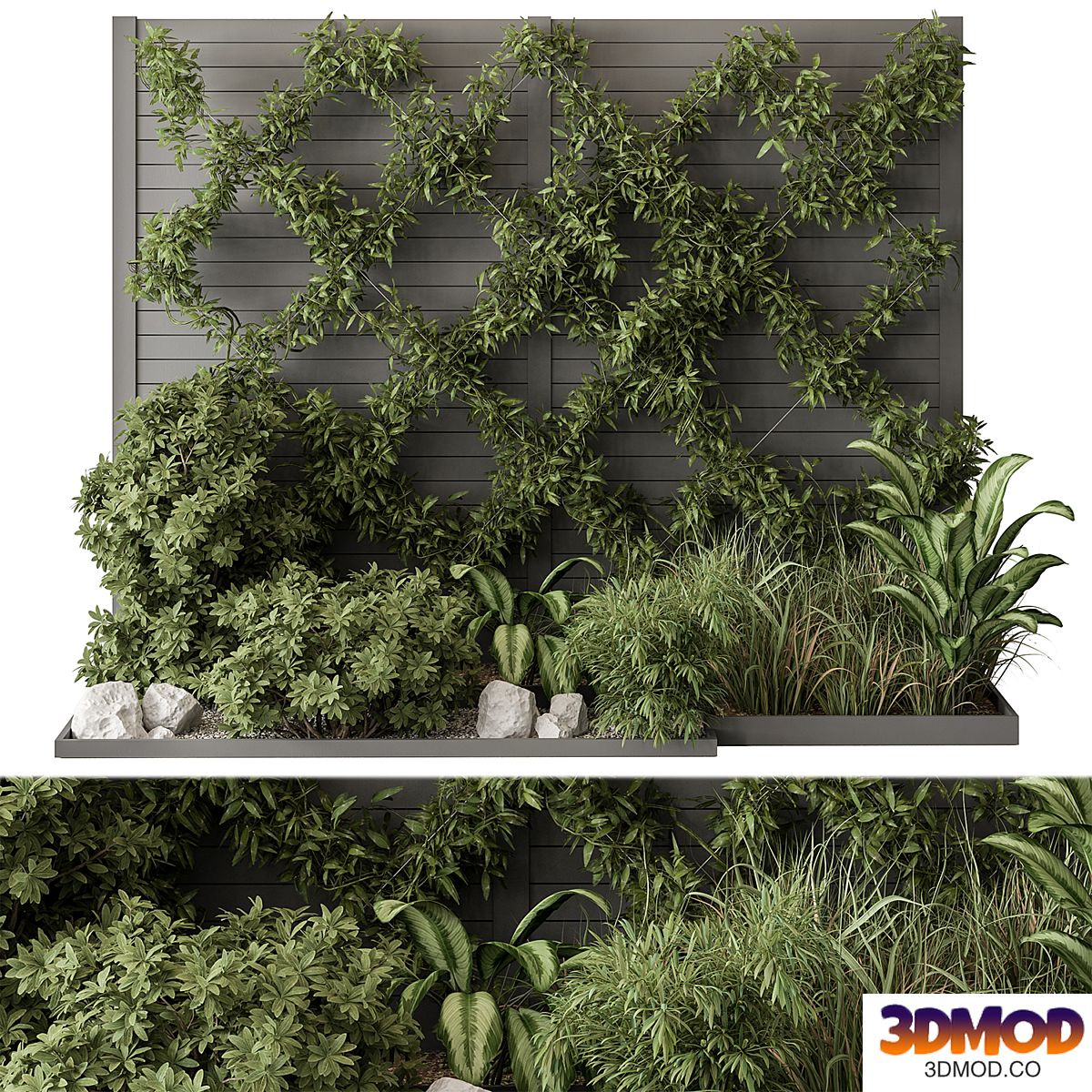 Outdoor Plant Set 429- Ivy on Wall