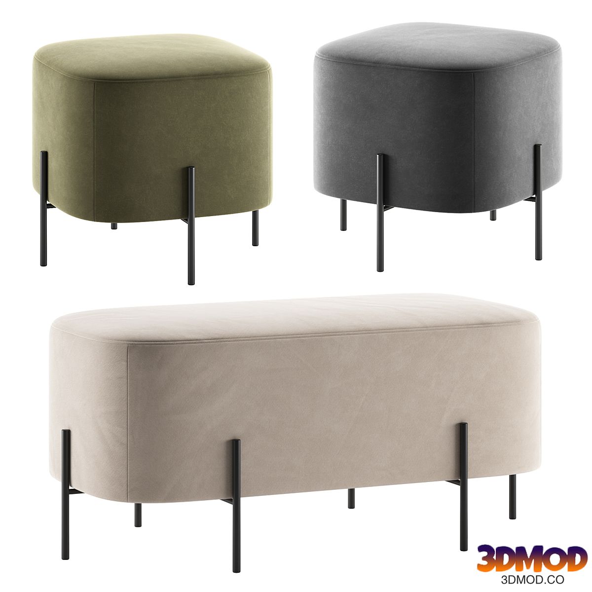 ELEPHANT | Pouf and Bench by Sancal