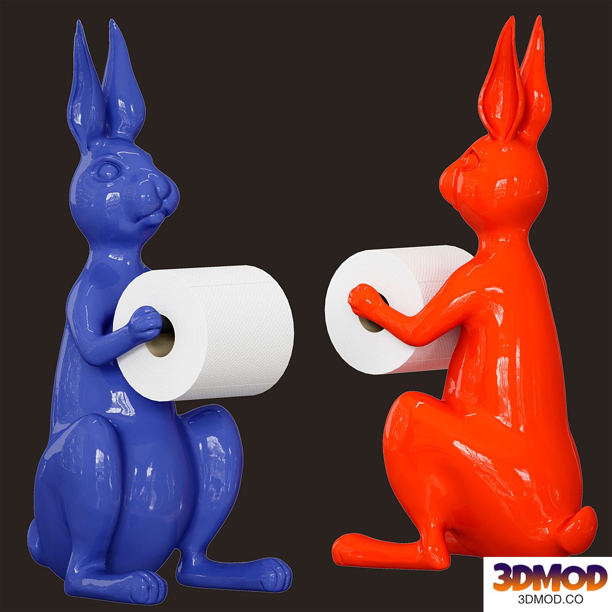 Hare / Rabbit - Toilet roll holder