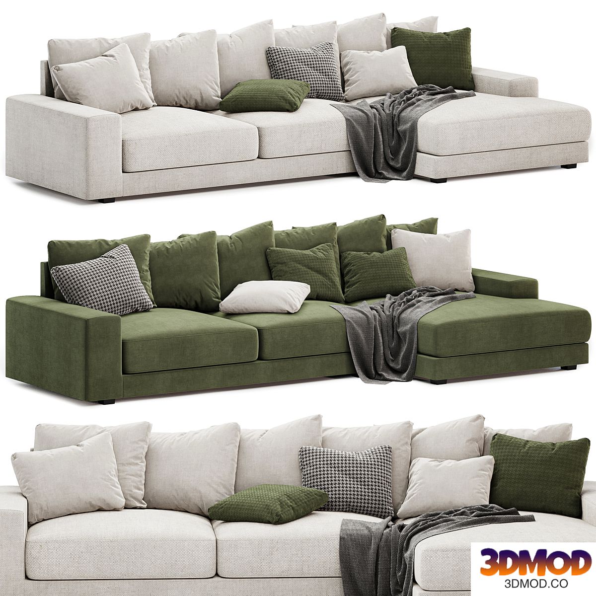 Kai 3seat chaise lounge