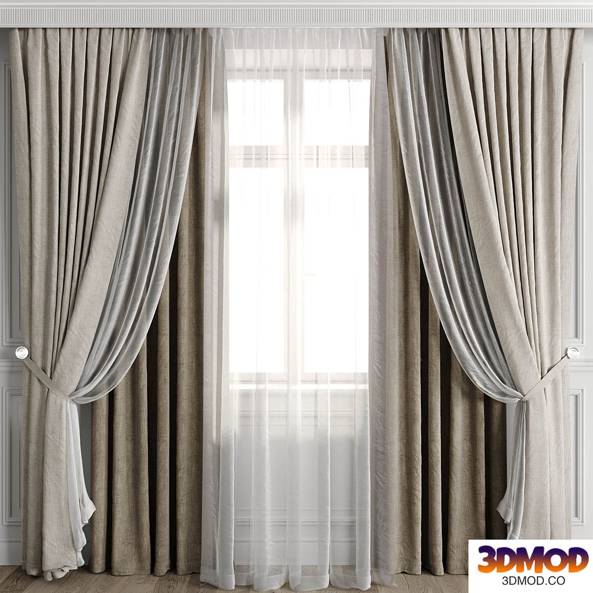 Curtains with window 502C