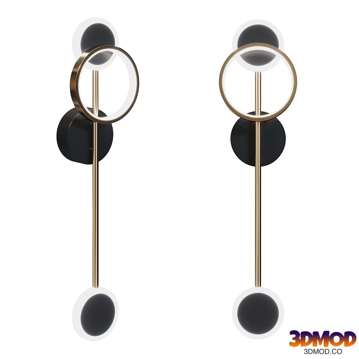Loft-concept - Bendik Gold Ring Wall lamp B