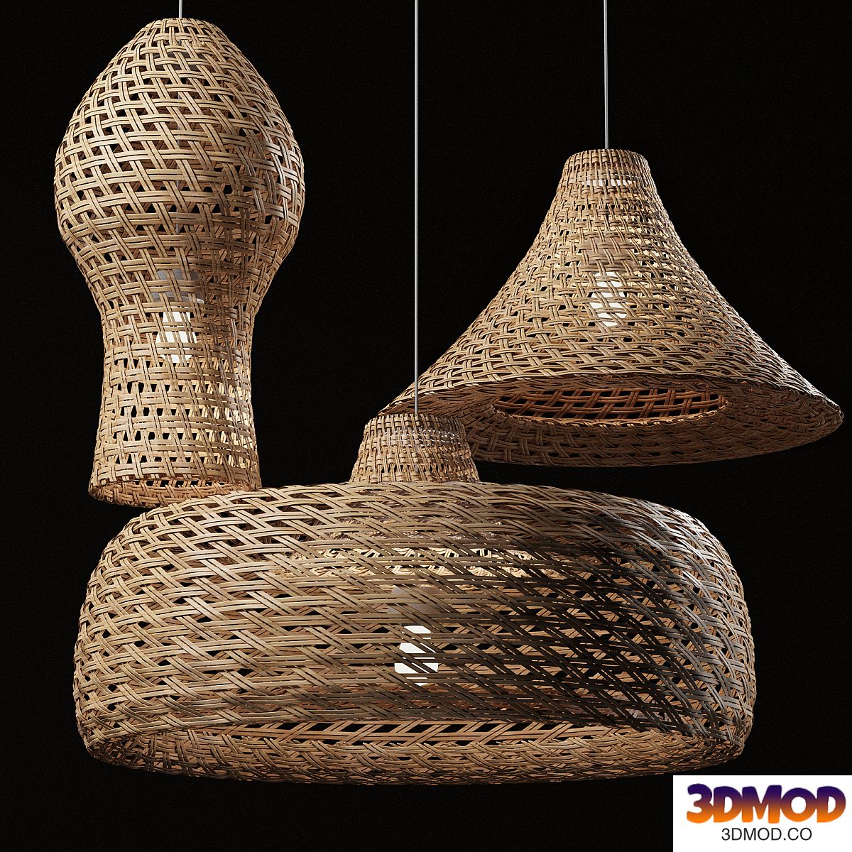 Rattan Pendant Light 07