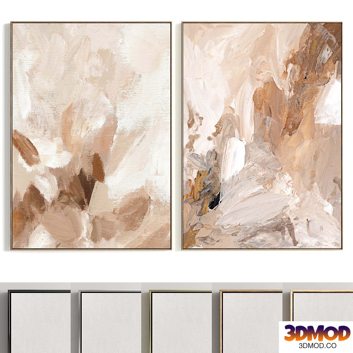 Plaster Two Photo Frame R-245