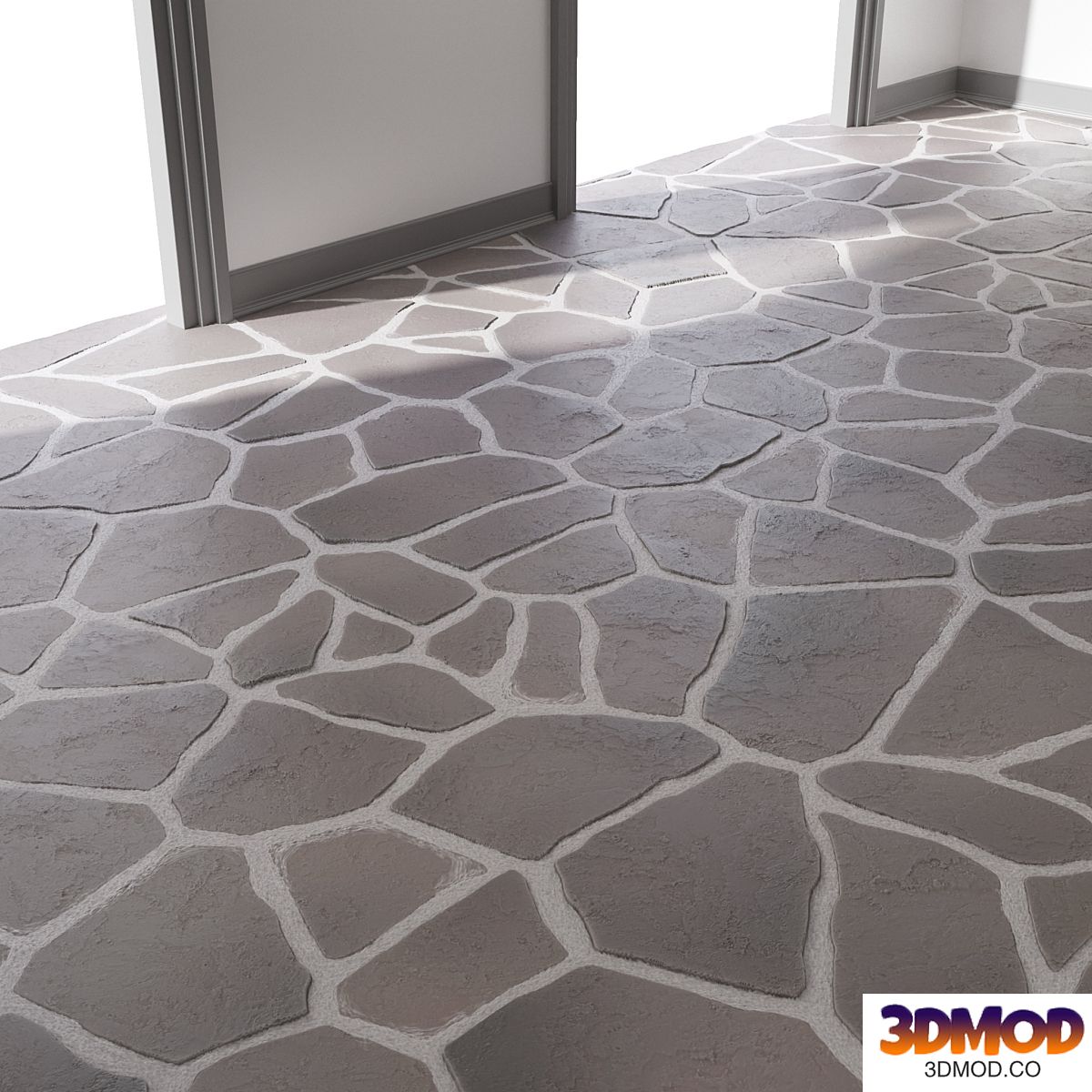 02 Slate Floor Stone | PBR | 4K | PNG | Seamless
