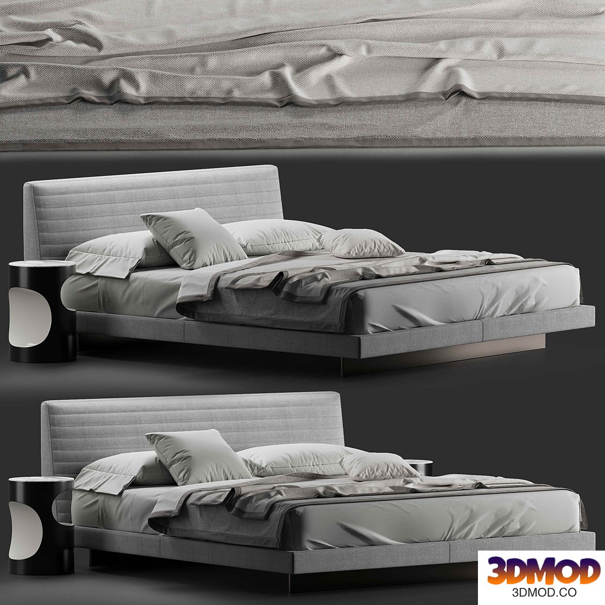 Minotti roger bed