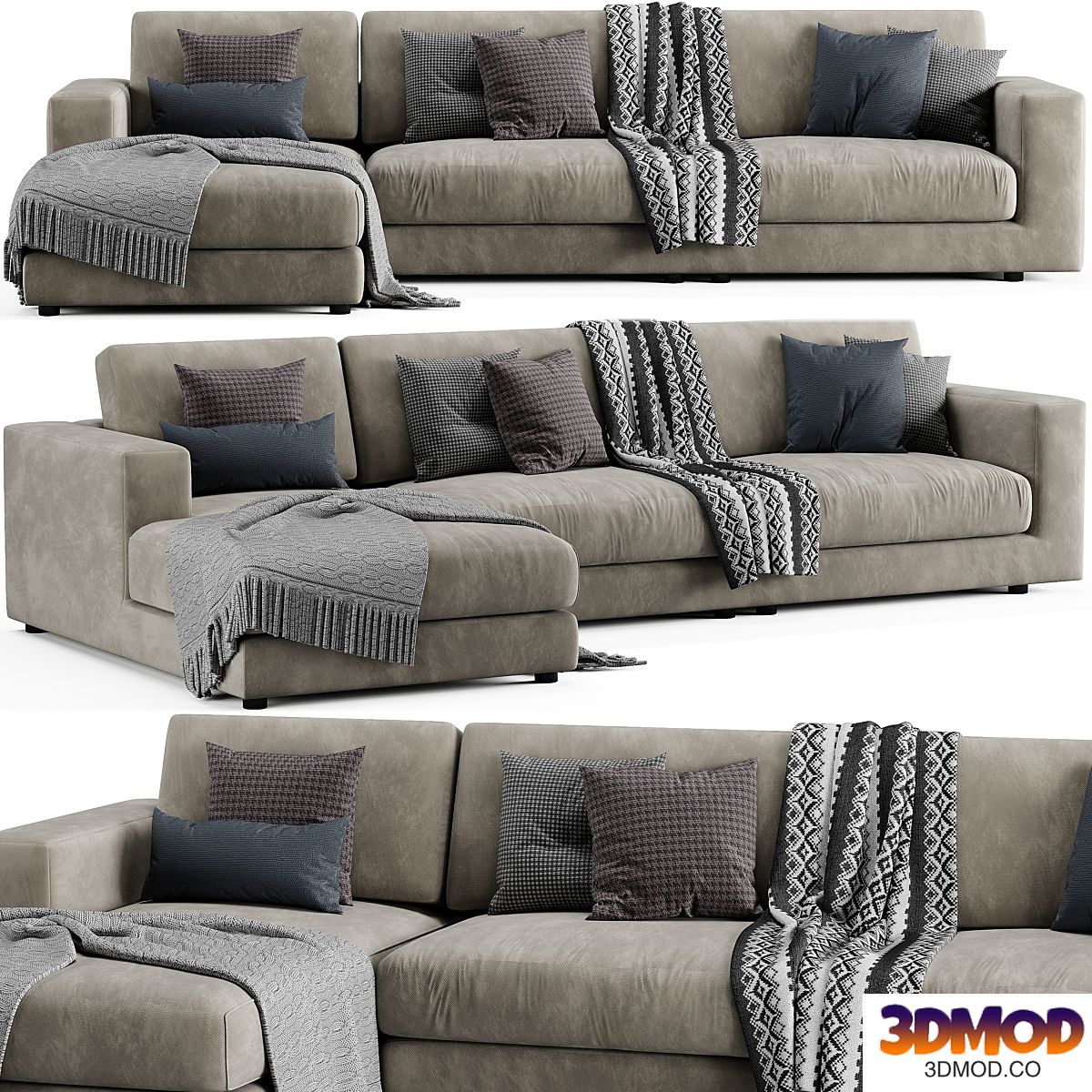 Bonaldo Superhiro Chaise Longue Sofa
