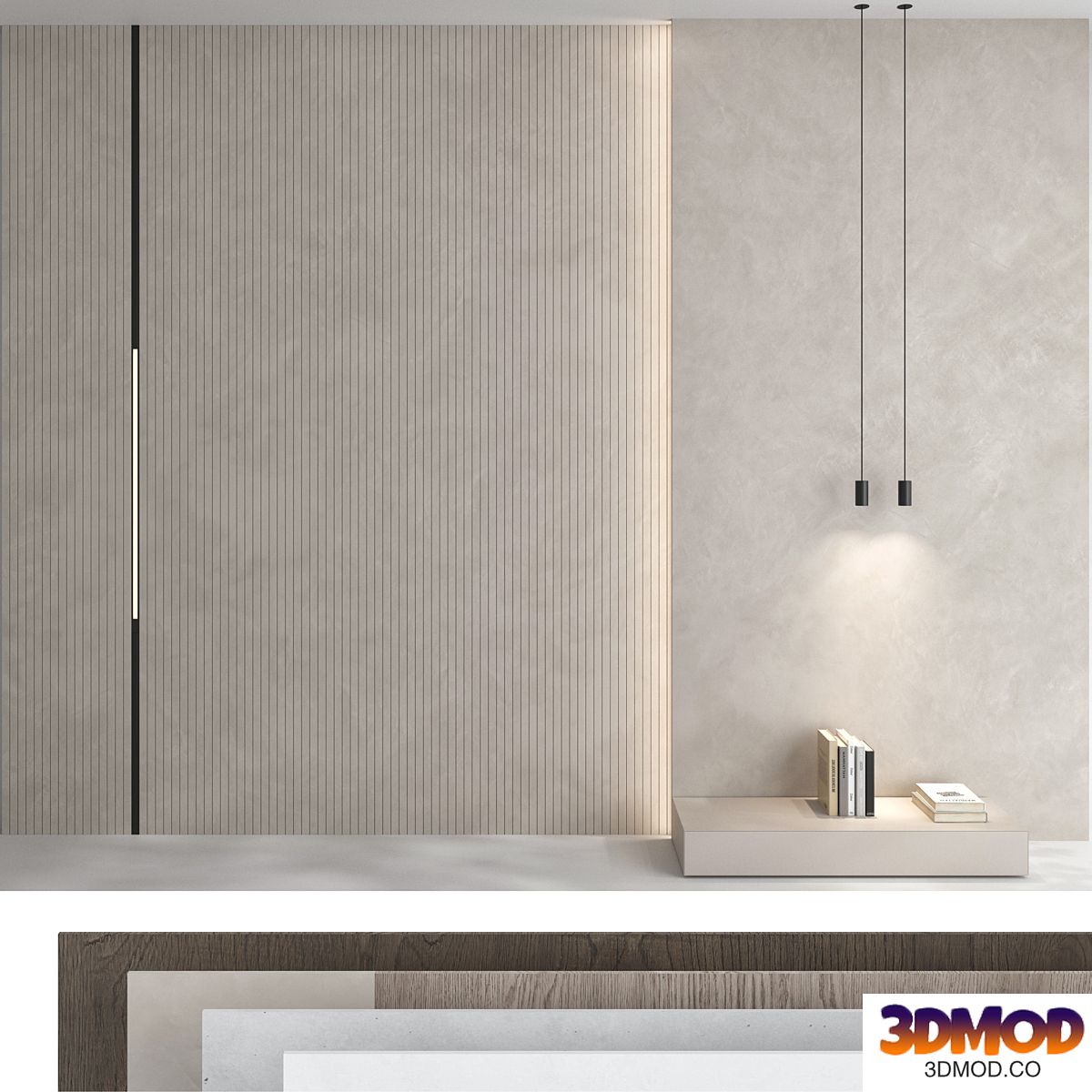 Decorative wall panel set 76
