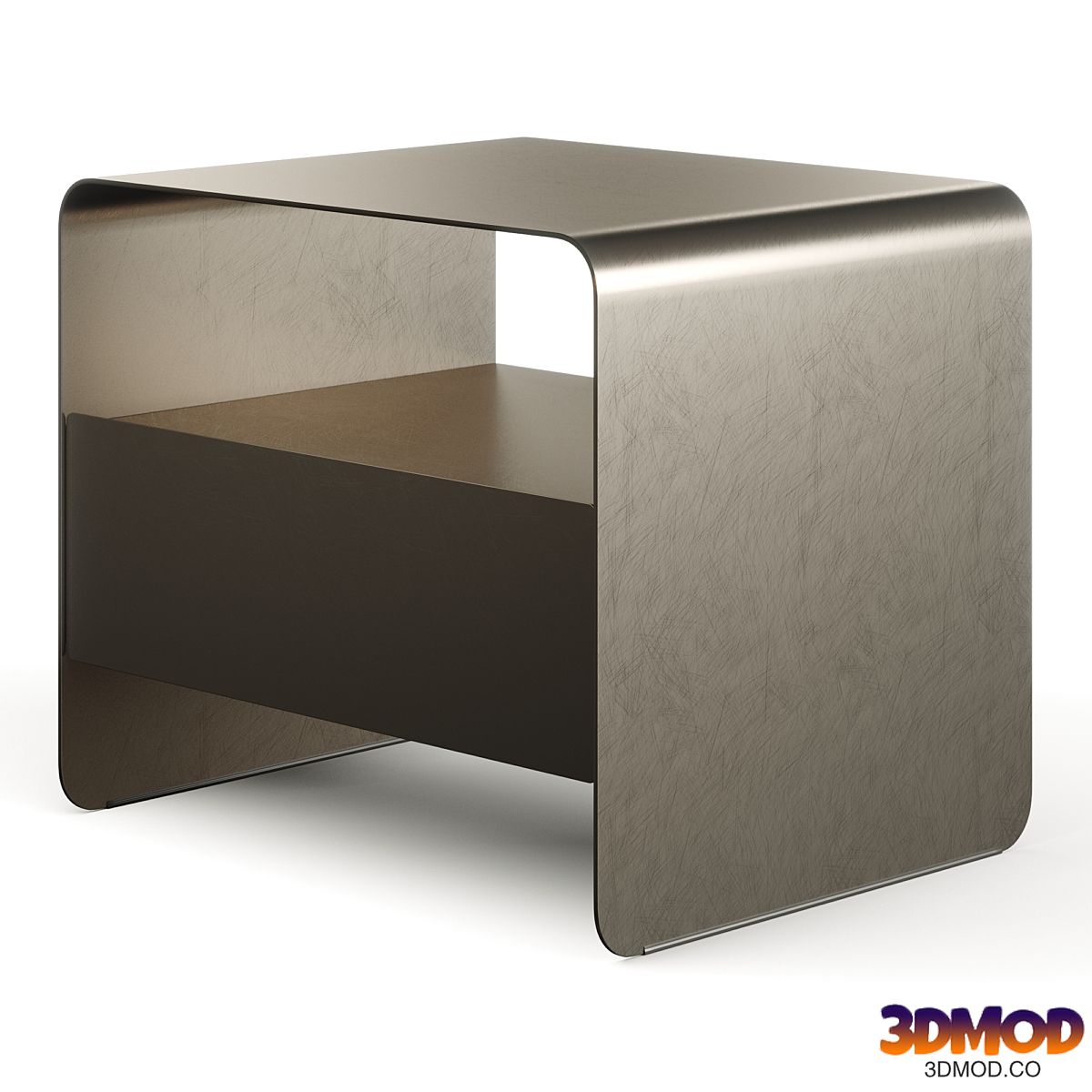 Flou Foglio Metal Bedside Table