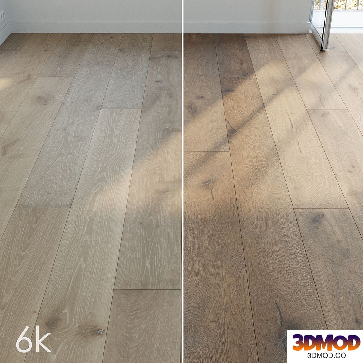 Parquet set 20 - Bundle - 2 Types of oak / 6k textures