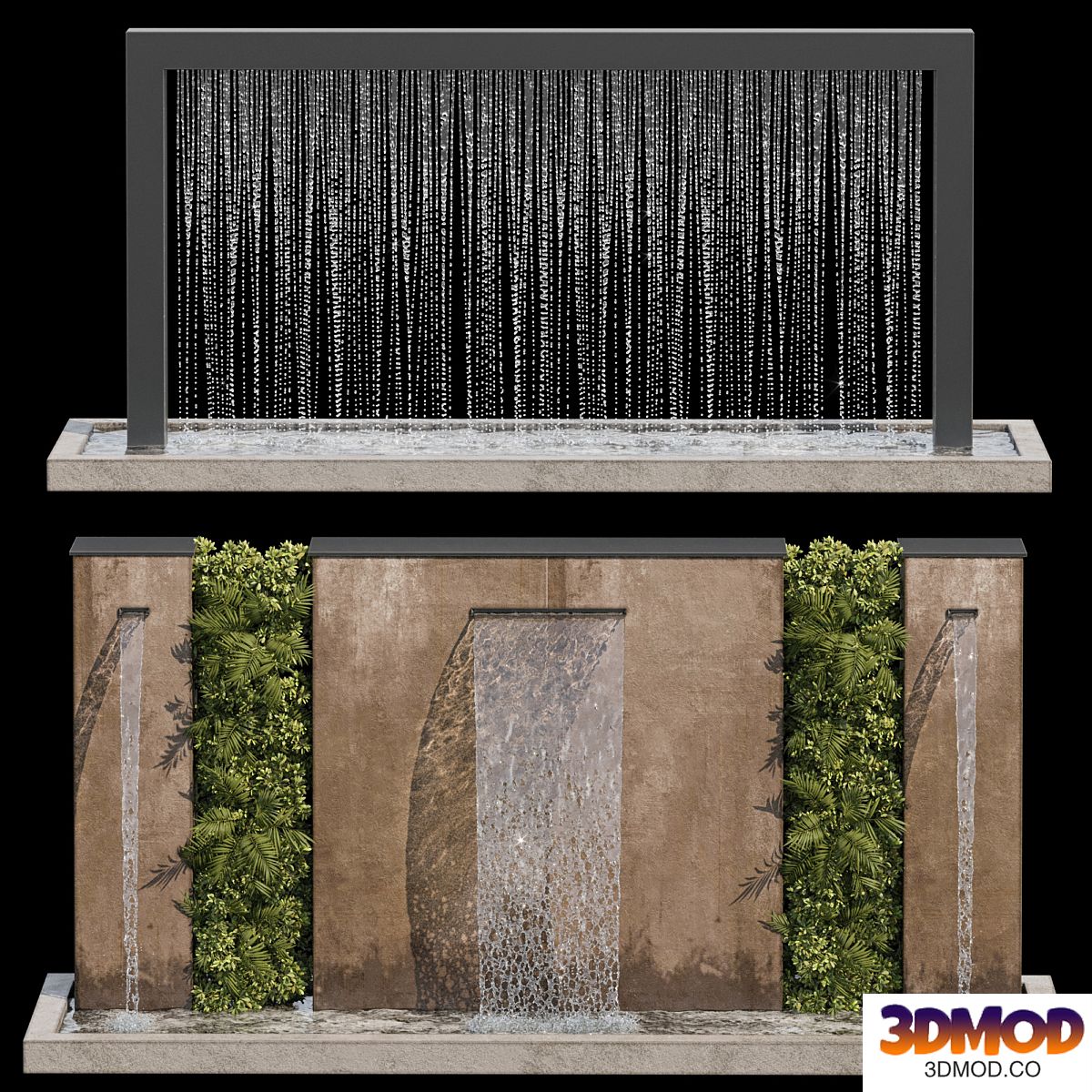 Waterfall fountains cascade 05