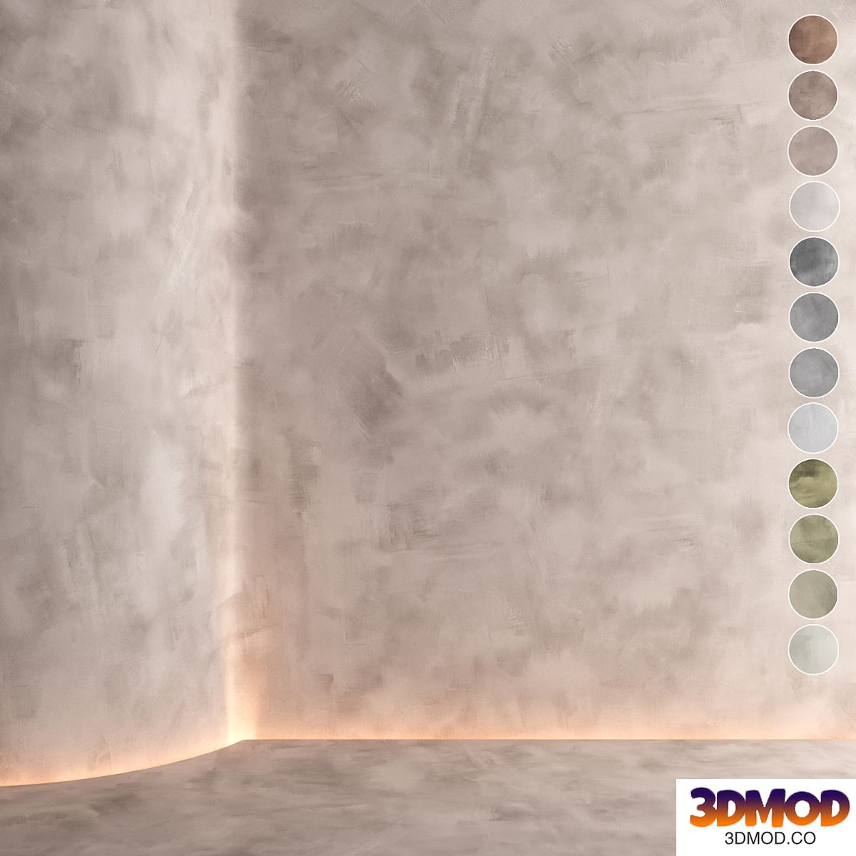 Decorative plaster 005 (Seamless texture)