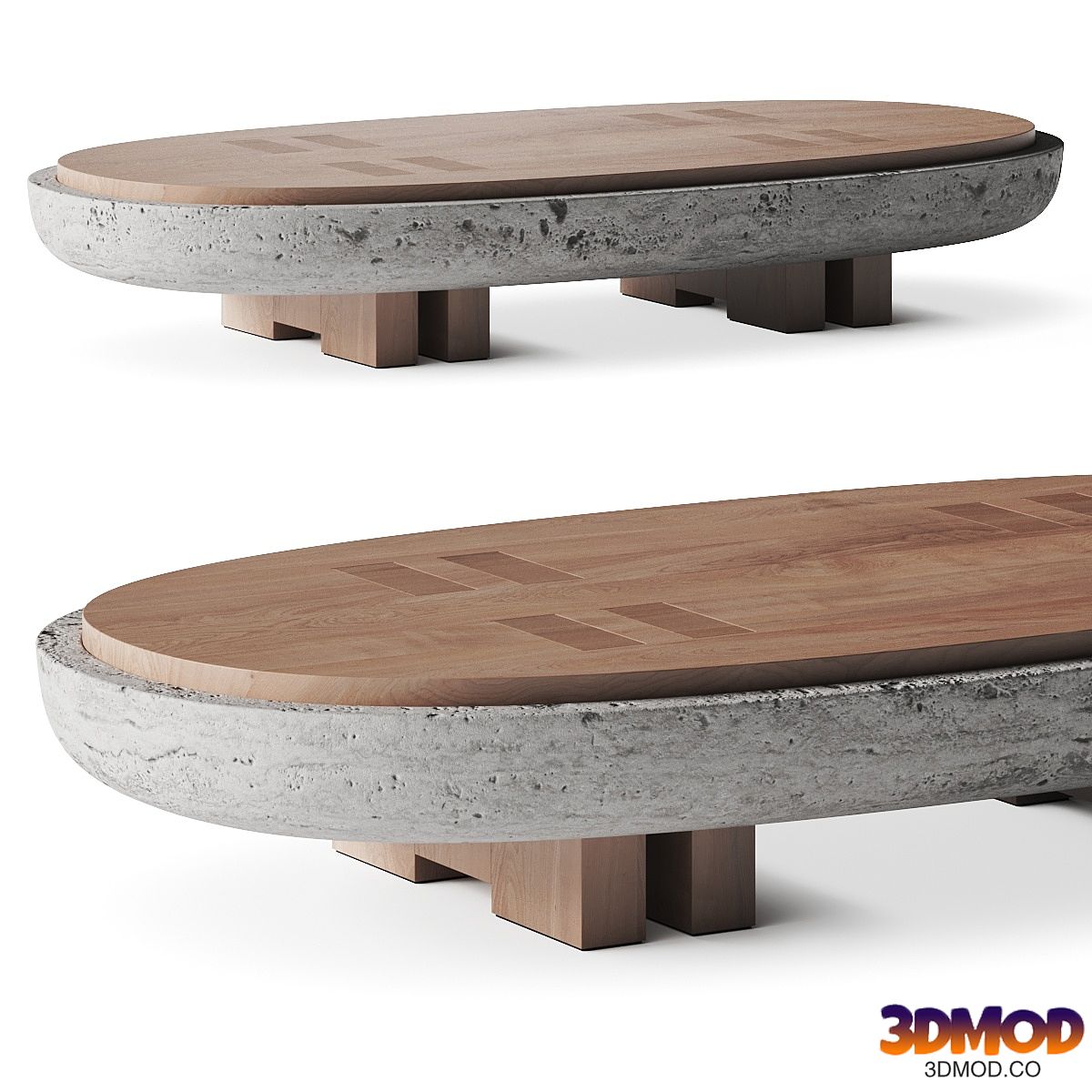 Andy Kerstens Rift Stone Coffee Table