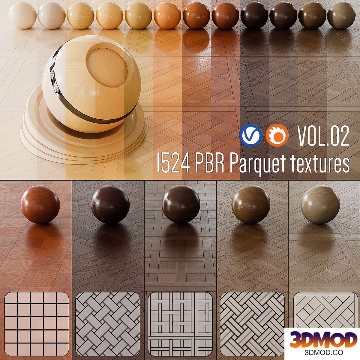 Wood Floor Set 02