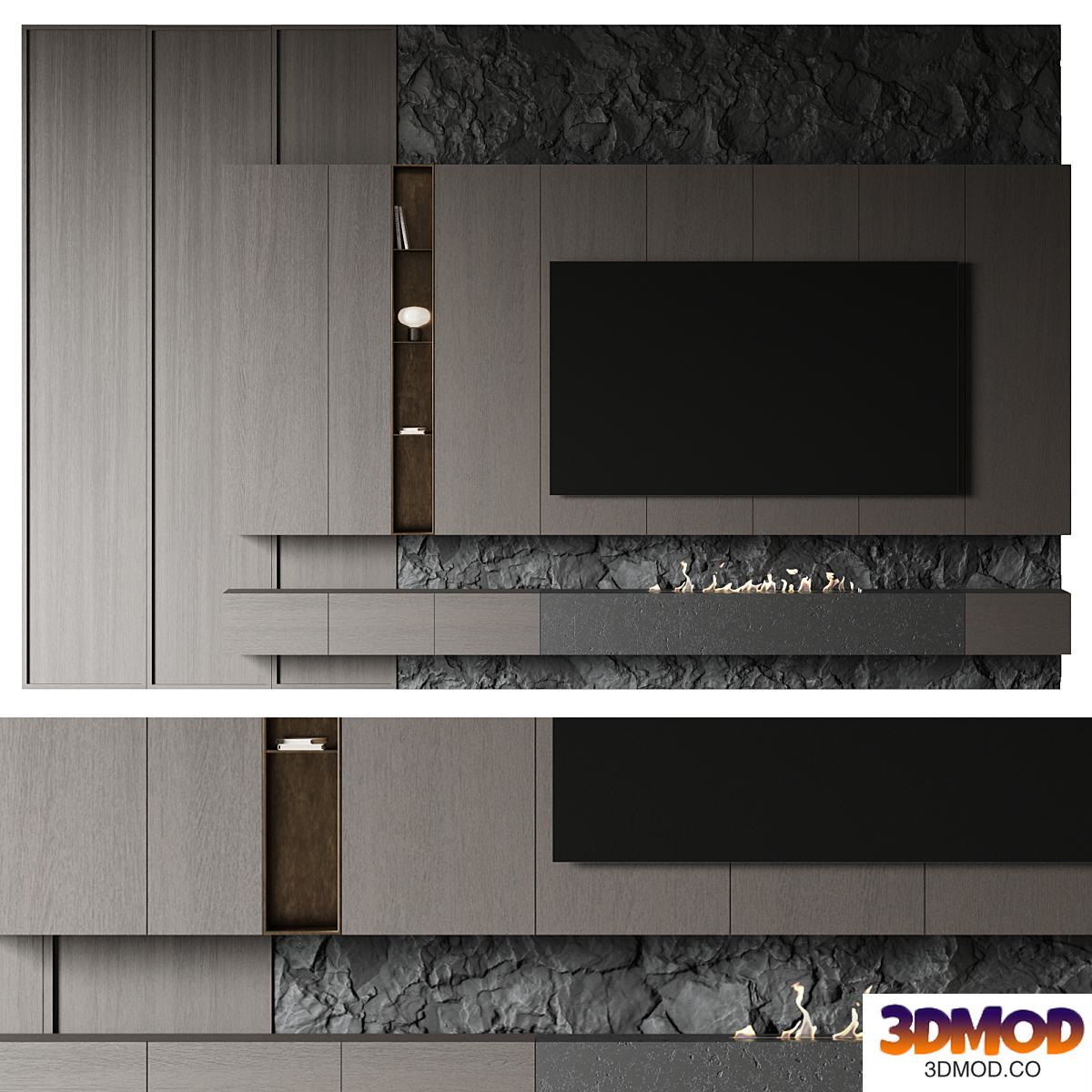 TV Rock panel №3 Vray