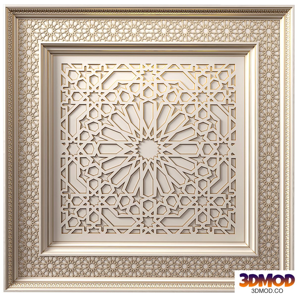 Ceiling in oriental style .Arabic Classic  Ceiling .Oriental Ceiling Classic