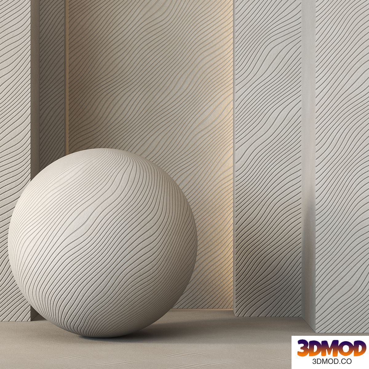 Decorative Plaster wall Texture - 4K - Seamless