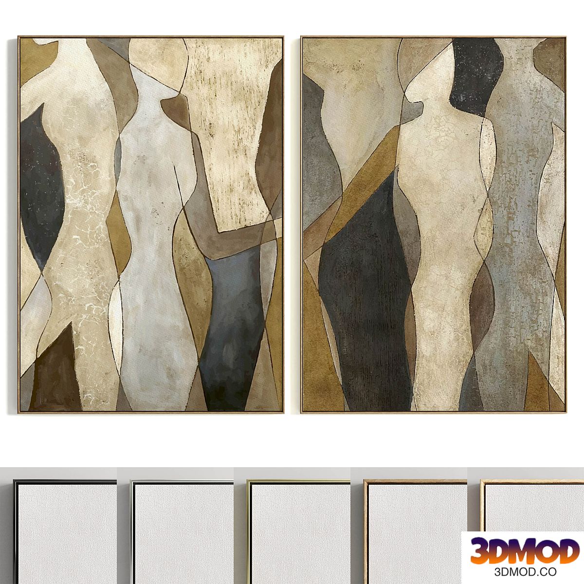 Plaster Two Photo Frame R-213