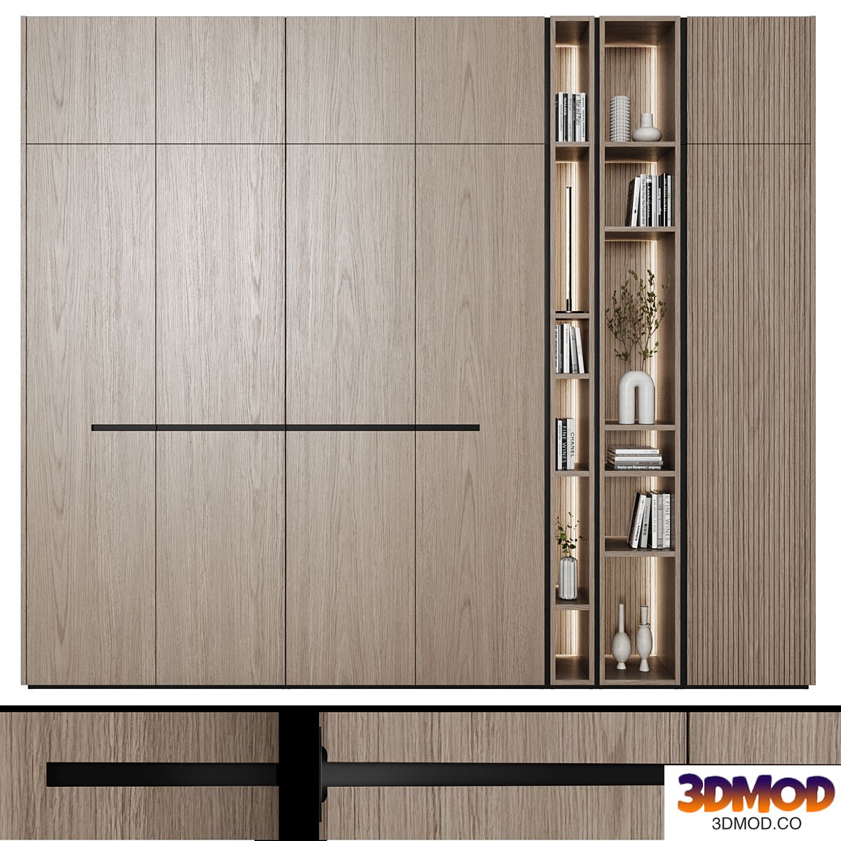 Cabinets modular in modern style 60