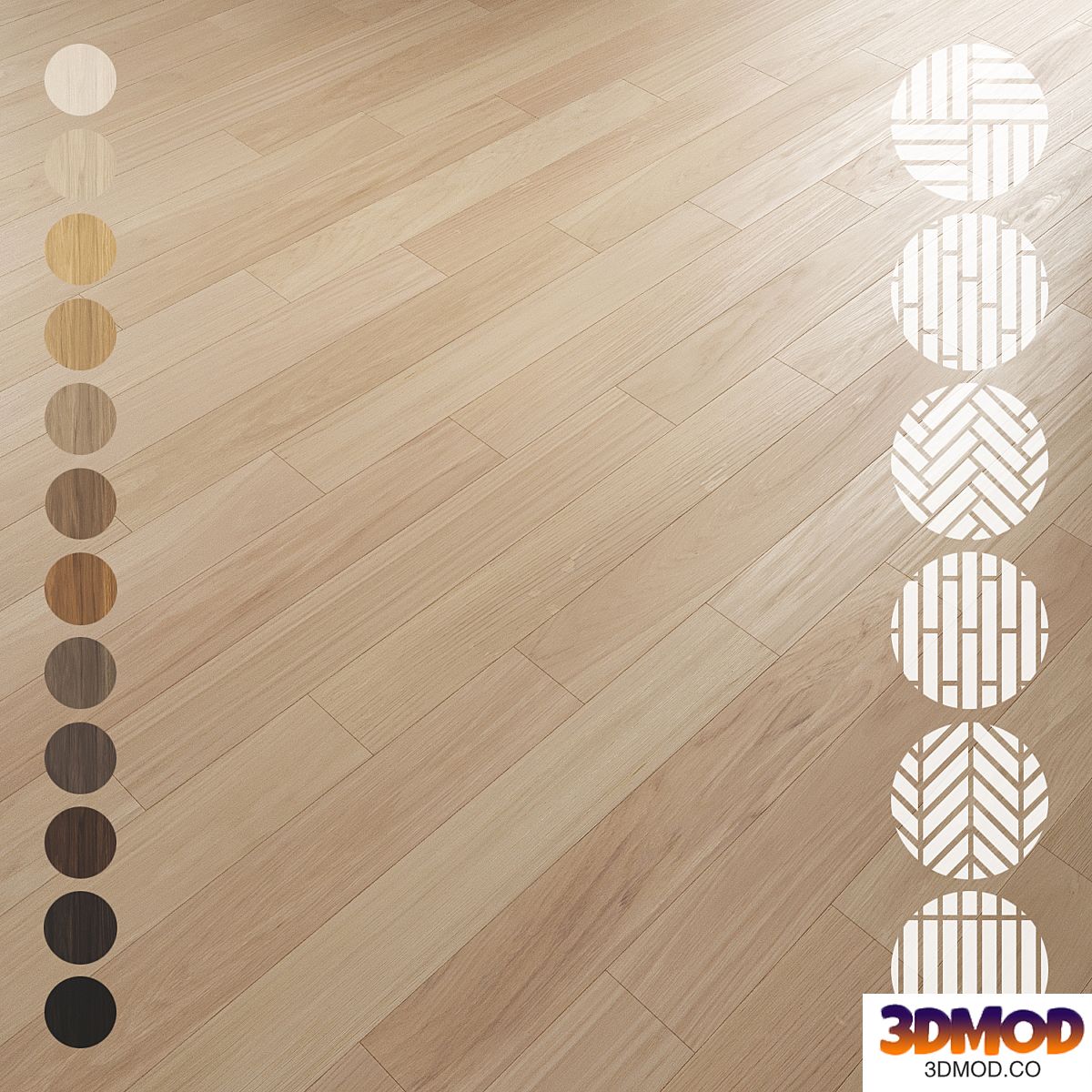Oak Flooring Set 001