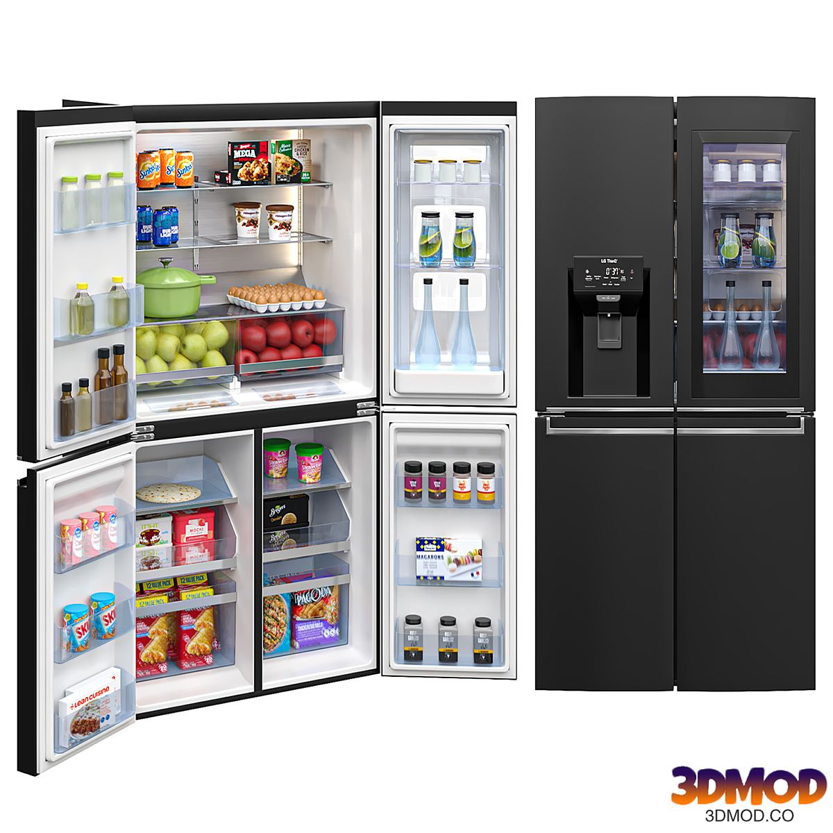 LG Refrigerators GF-D706MBL