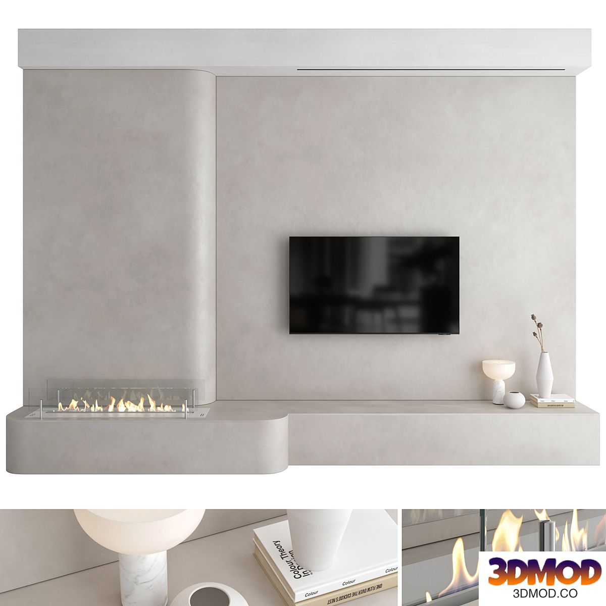 TV wall set 25