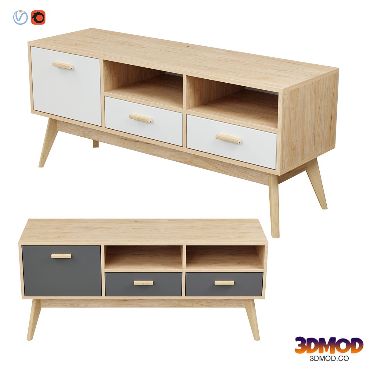 Skandica - Horten (Nordic Scandi) TV stand