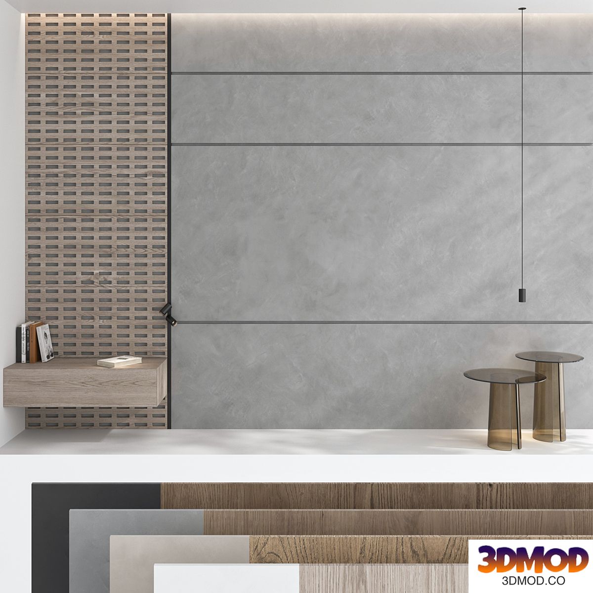 Decorative wall panel set 77