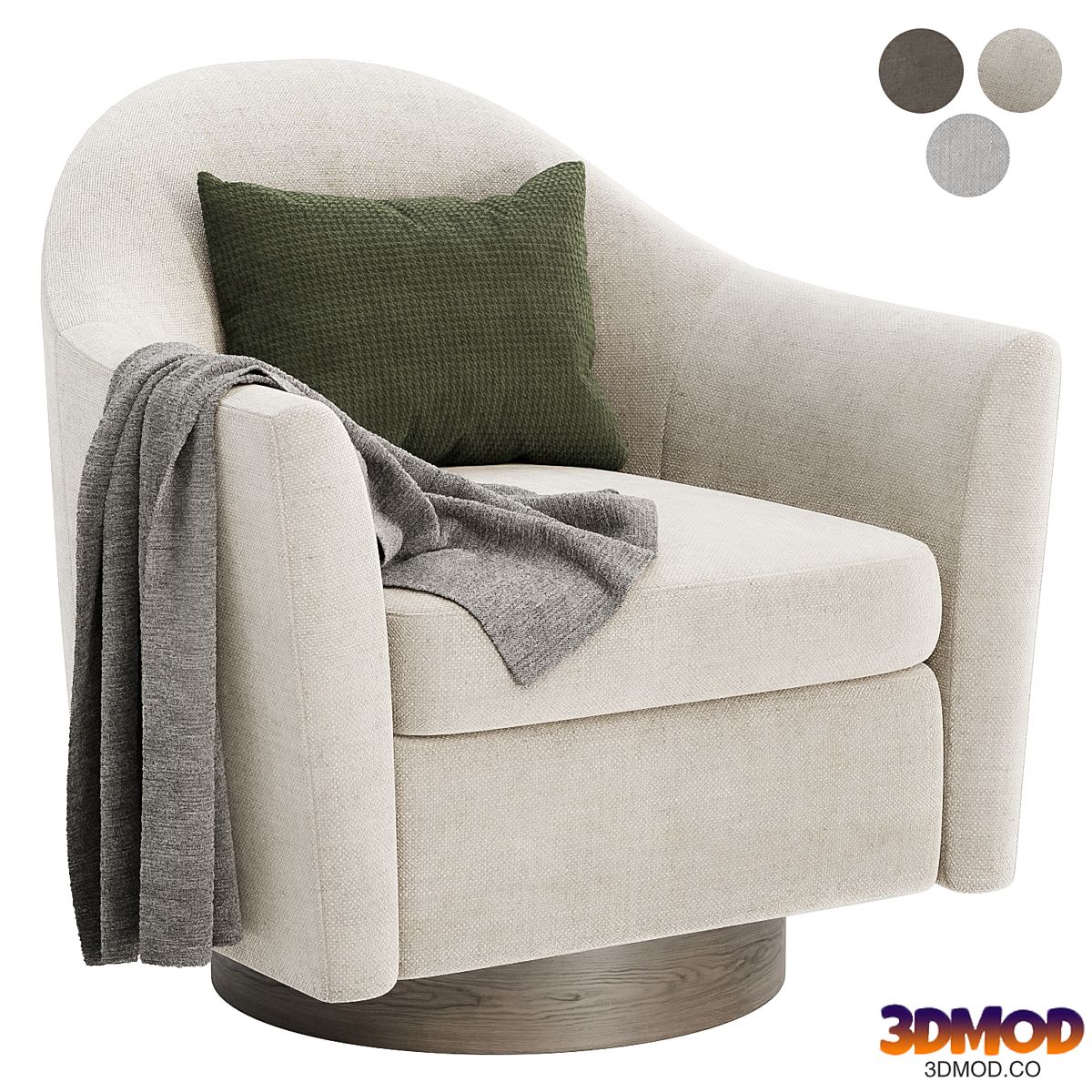 Haven swivel armchair